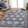 Area Rug Non Slip Non Shedding Rug Vintage Low Pile Foldable Rugs Stain Resistant Carpet - 2 of 4