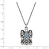 Black Bow Jewelry Antiqued Stainless Steel CZ Birthstone Angel Ash Holder Necklace 18 In - 4 of 4