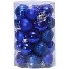 34Pcs Shatterproof Christmas Balls Ornaments Set, 2.36in Plastic Hanging Decor for Xmas Tree, Wreaths, Garlands, Holiday, Party, Wedding - 2 of 4