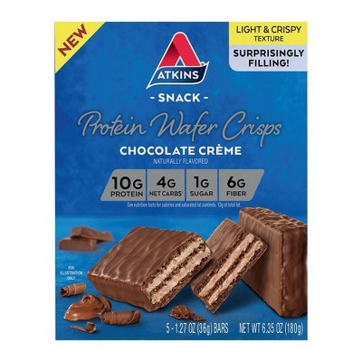 Atkins Wafer Crisp Bar - Chocolate Creme - 5pk