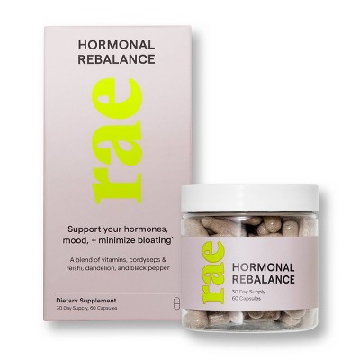 Rae ReBalance Dietary Supplement Capsules for Hormone Balance - 60ct