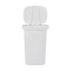 Rubbermaid Lid Kitchen Wastebasket Trash Can for Tall Trashbags, White - 3 of 4