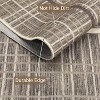 Washable Modern Interwoven Lines Rug Low Pile Stain Resistant Area Rug with Non-Slip Backing for Living Room, Bedroom, Home Office, Entryway Kitchen - 4 of 4
