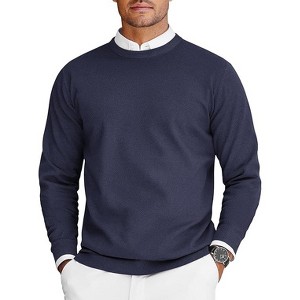 COOFANDY Mens Crew Neck Sweaters Long Sleeve Lightweight Knit Dress Pullover Sweaters - 1 of 4