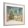Stupell Industries Christmas Village Snowfall Framed Print Under Glass Art - 2 of 4