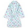 Sleep On It Girls Leopard Plush Fleece Shawl Collar Robe with Matching Fleece Slippers - 2 of 4