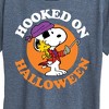 Women's - Peanuts - Hooked On Halloween Short Sleeve Graphic T-Shirt - 2 of 4