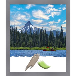 Amanti Art 20"x24" Opening Size Edwin Wood Picture Frame Art Gray: Modern Rectangle Wall Decor, Acrylic Glazing - 1 of 4