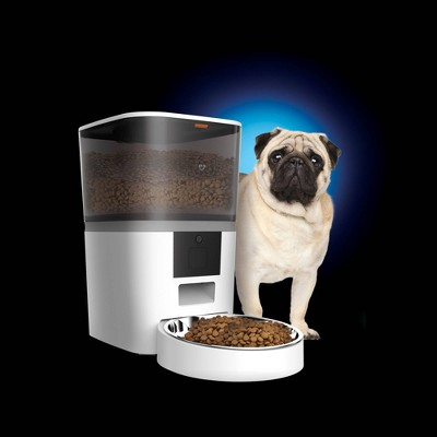 Geeni 6L White Smart Pet Feeder with Stainless Steel Bowl