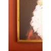 24 Inch Framed Christmas Santa Print – Wood Frame Holiday Art by Kalalou - 3 of 3