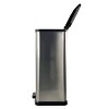 Racxily 13.2 Gallon Trash Can, Garbage cans, Plastic Rectangular Step Kitchen Trash Can, Silver - 3 of 3