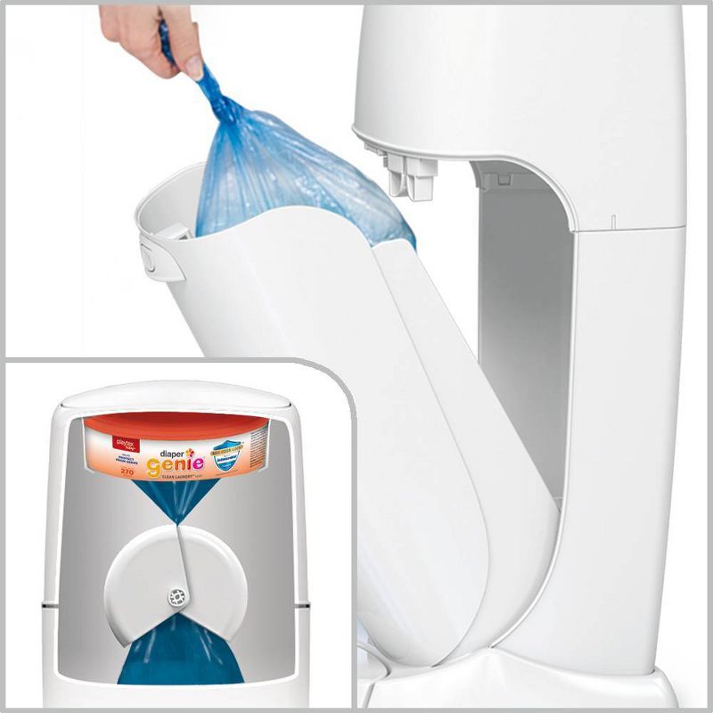 Diaper Genie Diaper Disposal Pail System Refill - Clean Laundry - 8pk, 5 of 9