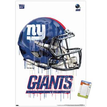Trends International NFL New York Giants - Drip Helmet 20 Unframed Wall Poster Prints