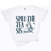 Simply Sage Market Spill The Tea Sis Boat Garment Dyed Tee - 2 of 4