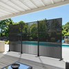 72"H Black 3-Panel Woven Room Divider Decorative Metal Privacy Screen Garden Arbor Freestanding Patio Trellis - 2 of 4