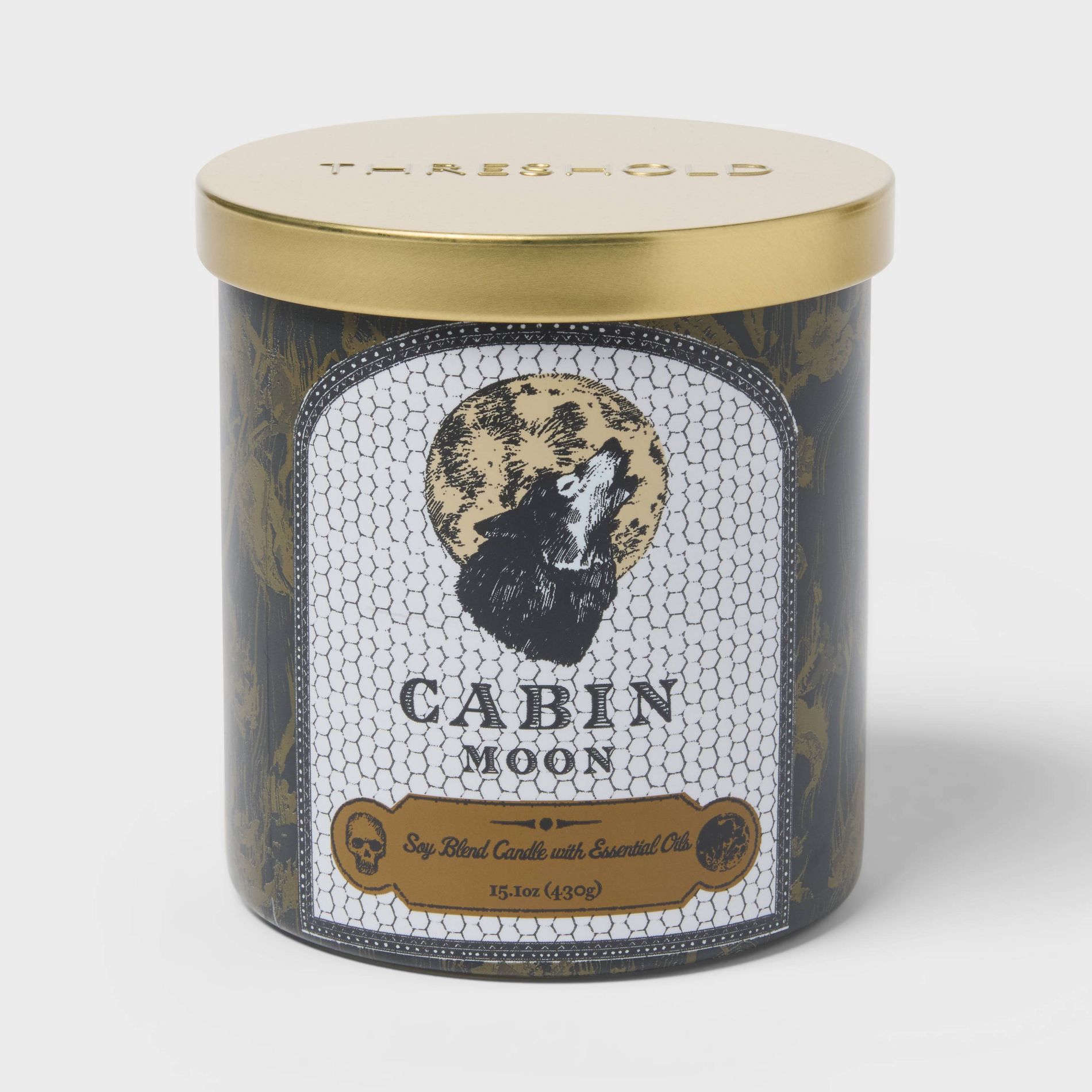 2 Wick 15.1oz Limited Edition Lidded Jar Candle Cabin Moon - Threshold™
