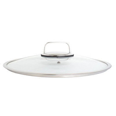 Diamond Clad 14" Nonstick Stainless Steel Pan with Glass Lid Set