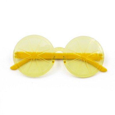 Kids Novelty Rounded Glasses Yellow - Bullseye's Playground™