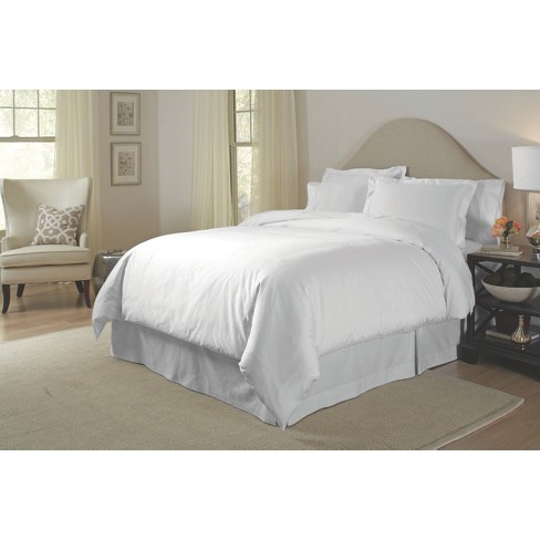 Pointehaven 200 Tc White 100% Combed Cotton Percale Woven 3 Pc Duvet ...