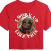 Women's - Star Wars - I Woke Up Like This Chewie Cropped Graphic T-Shirt - 2 of 4