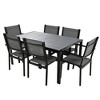 CLIHOME 7 Pieces Steel Outdoor Table and Chair Set, Patio Dining Sets for Patio, Balcony, Backyard - 4 of 4