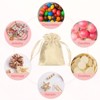 Unique Bargains Satin Drawstring Party Favor Bags Gift Bags for Birthday Candy - 4 of 4