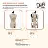 Female Small Adjustable Dress Form MM-JFFH2 - Mannequin Mall