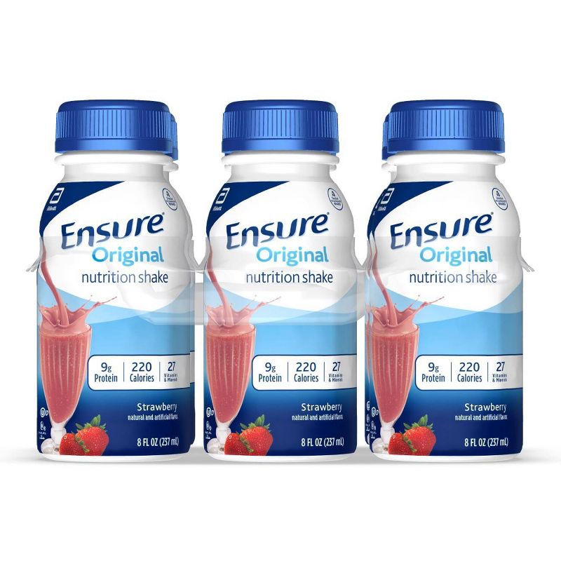 Ensure Original Nutrition Shake - Strawberry - 6ct/48 fl oz, 1 of 11