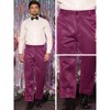 Lars Amadeus Men's Straight Leg Party Nightclub Glitter Metallic Dress Trousers - 4 of 4