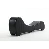 TIRAMISUBEST Yoga Chaise Lounge Collection for Stretching & Relaxation Modern Faux Leather Curved Sofa, Living Room Bedroom Accent - 2 of 4