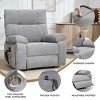 Power Lift Recliner Chair with Heat and Massage for Elderly, Large Electric Dual Motor Recliner Chair with Cup Holder, Infinite Position - Koiai - 3 of 4