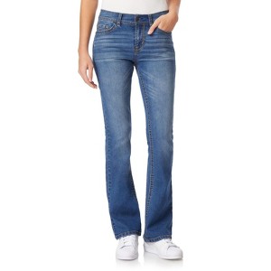 WallFlower Women's Legendary Bootcut Mid-Rise Insta Stretch Juniors Jeans (Standard and Plus) - 1 of 4