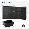 Modern Fluted 8/9-Drawer Dresser,Large Capacity Chest of Drawers with Metal Handles & Anti-Tip - 2 of 4