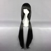 Unique Bargains Women's Wigs 39" Black with Wig Cap Straight Hair - 2 of 4