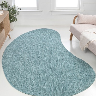 JONATHAN Y Evan Modern Rustic Organic Curve Indoor/Outdoor Area Rug