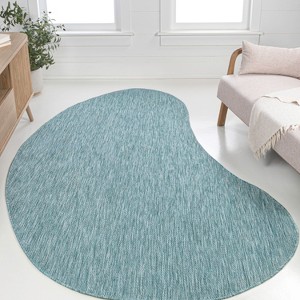 JONATHAN Y Evan Modern Rustic Organic Curve Indoor/Outdoor Area Rug - 1 of 4