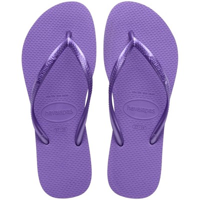 Havaianas Women's Slim Flip Flops - PURPLE, 9-10
