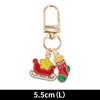 Unique Bargains Christmas Keychain Lobster Clasp Zinc Alloy Multicolored 2.17" 1 Pc - 2 of 4