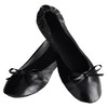 Black Foldable Ballet Flats for Women, Roll Up Flats with Zipper Pouch, US Size 8.5-9.5 - 4 of 4