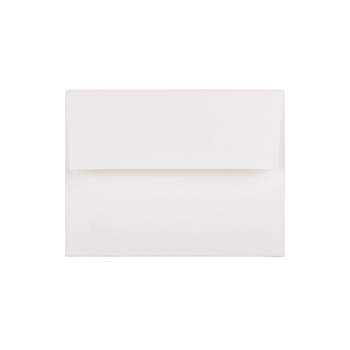 JAM Paper A2 Strathmore Invitation Envelopes 4.375 x 5.75 Bright White Linen 66670I