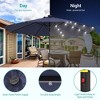 Sonkuki 9 ft Outdoor LED Round Solar Lighted Patio Market Umbrella W/Tilt, UV-Resistant Fabic for Backyard, Garden - 4 of 4