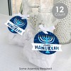 Big Dot of Happiness Hanukkah Menorah - Chanukah Holiday Party Clear Goodie Favor Bags - Treat Bags With Tags - Set of 12 - 2 of 4