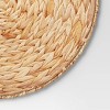 Water Hyacinth Charger Placemat - Threshold™: Round Off-White Table Decor, Traditional Style, 15" Diameter - 3 of 3