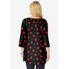 Woman Within Plus Size Perfect Printed Three-Quarter-Sleeve V-Neck Tunic - 3 of 4