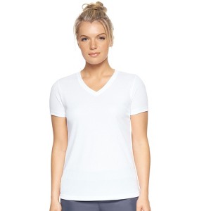 Expert Brand USA-Made Women's Oxymesh™ V Neck Athletic T-Shirt - 1 of 4