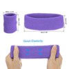 Unique Bargains Terry Cloth Sports Athletic Gym Working Out Headband Wristband Sweatband 10 Sets - 2 of 4