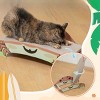 SEVOBAL Crab-Shape Cat Scratcher Corrugated Cardboard Pad Cat Scratch Bed Lounge for Indoor Cats Durable 2-Side Curved Cat Scratching Pad Cute Design - 4 of 4