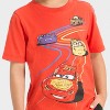 Toddler Boys' Disney Cars Lightning McQueen Racing T-Shirt - Red - 2 of 4