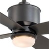 52" Minka Aire Industrial Indoor Outdoor Ceiling Fan with LED Light Remote Control Smoked Iron Opal Glass Wet Rated for Patio Barn - 3 of 4