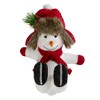 Northlight Fallen Ice Skating Snowman Christmas Figure - 10" - 4 of 4